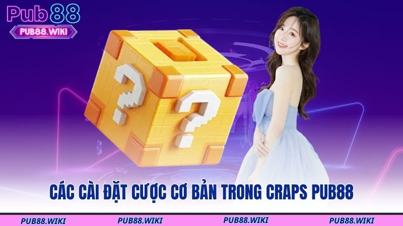 Các cài đặt cược cơ bản trong Craps PUB88