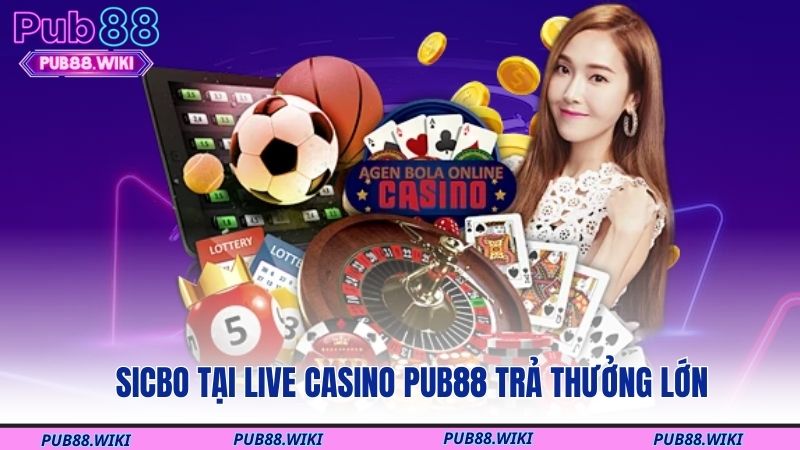 Sicbo tại live casino PUB88 trả thưởng lớn
